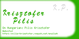 krisztofer pilis business card